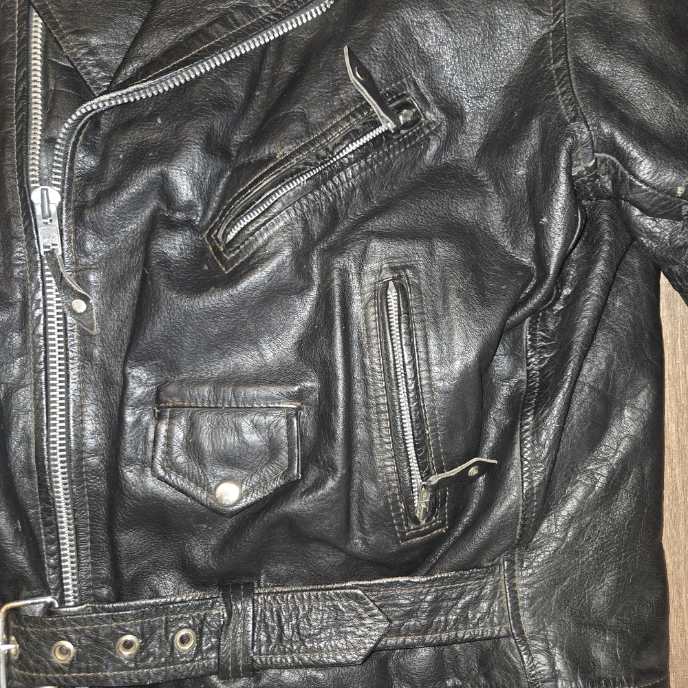 Black Leather Jacket For Men - image 4